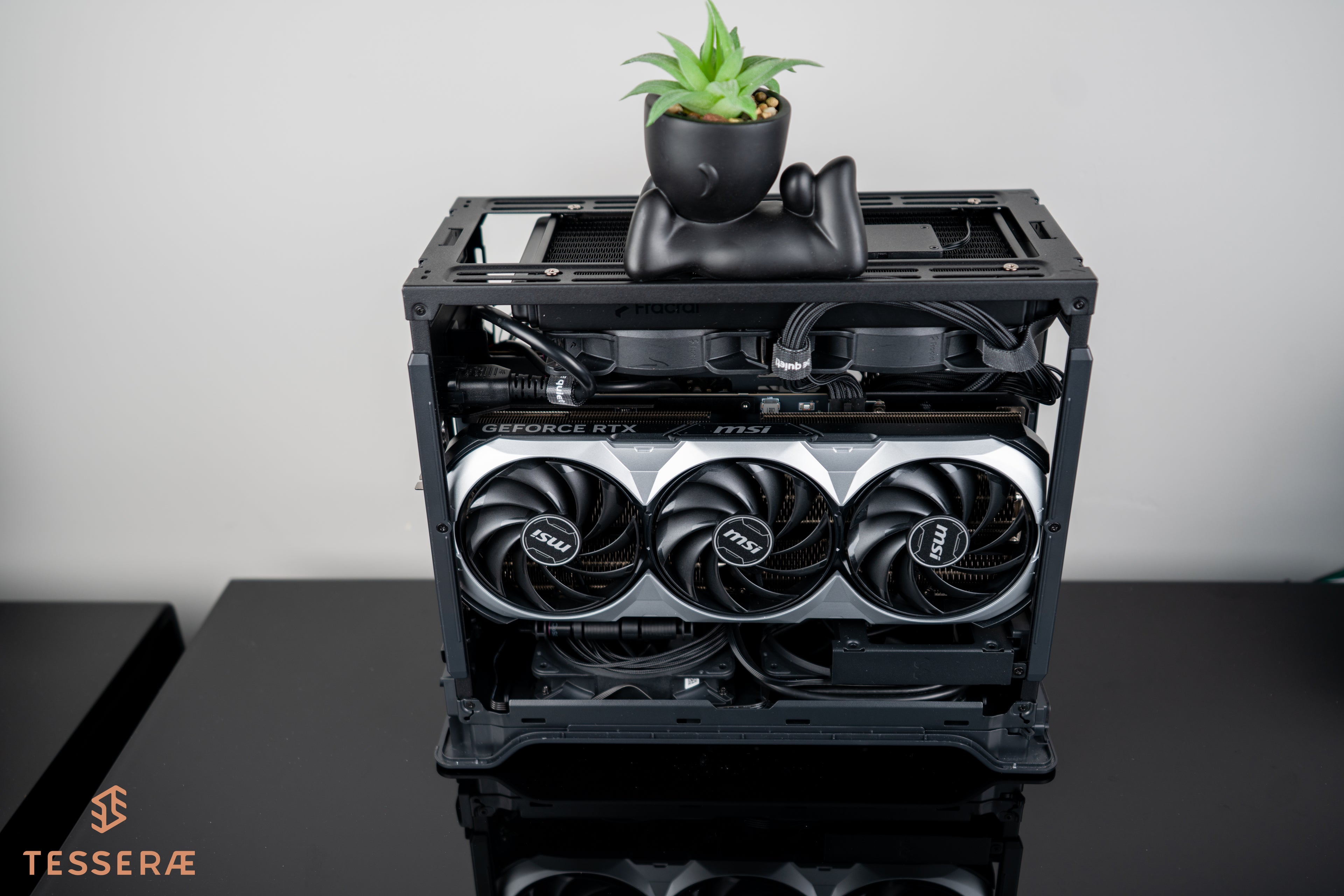 Quick Ship Silver Exo - 9800X3D CPU with RTX 4080 Super graphics card