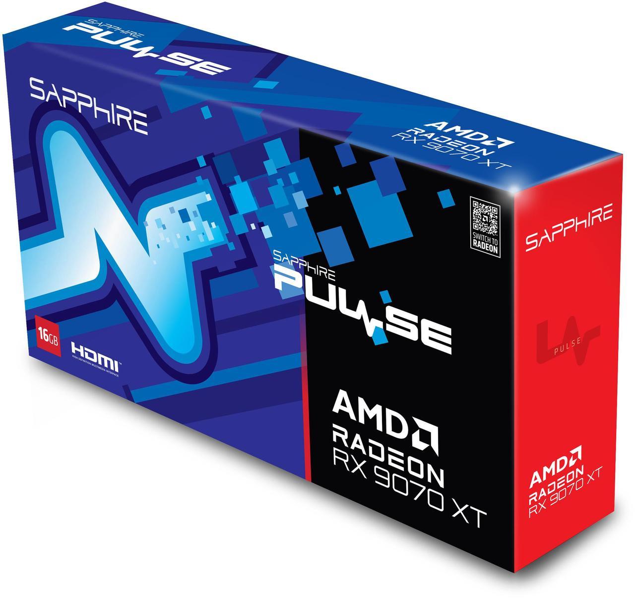 Sapphire PULSE AMD Radeon RX 9070 XT Gaming