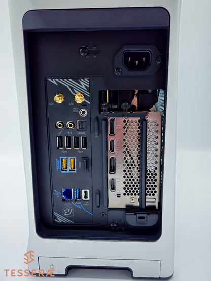 Quick Ship Silver Exo - 9800X3D CPU with RTX 4080 Super graphics card