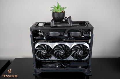 Quick Ship Silver Exo - 9800X3D CPU with RTX 4080 Super graphics card