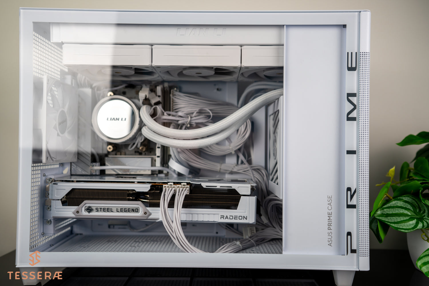 Quick Ship White - Mirage w/Glass Panel - AMD Ryzen 9 9950X3D CPU with AMD 9070 XT